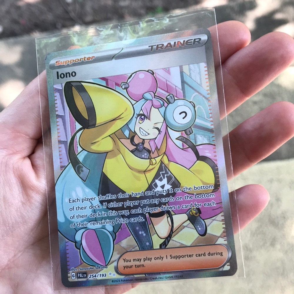 Ultra Rare Iono Pokémon Card in Near Mint Condition